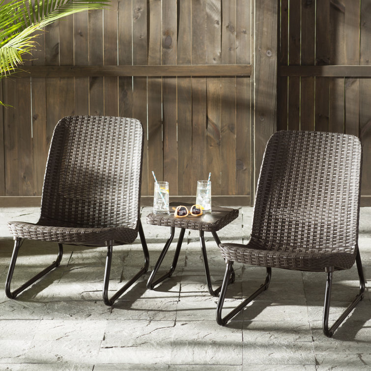 Wrought Studio Toquerville 3 Piece Rattan Seating Group Reviews